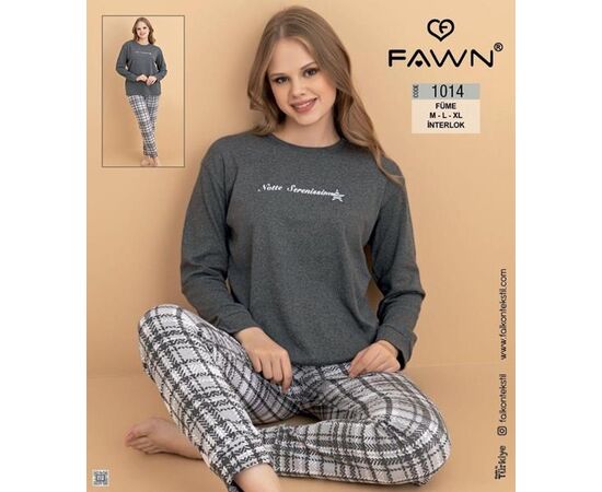 Піжама жіноча 1014 grey р.46-50 "HOME STYLE" недорого оптом від прямого постачальника Піжама жіноча 1014 grey р.46-50 "HOME STYLE" недорого оптом від прямого постачальника