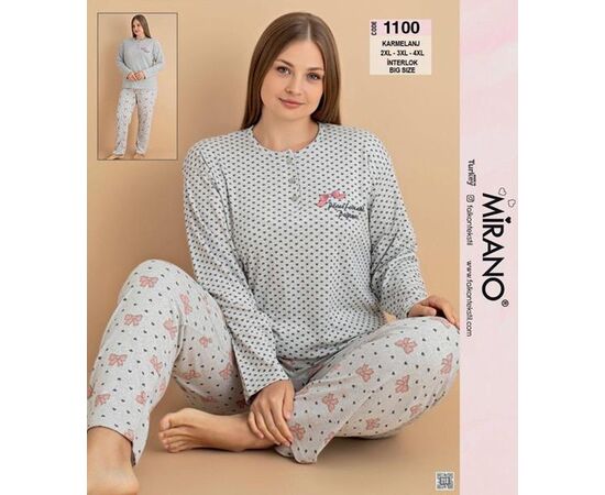 Пижама женская 1100 l.grey р.54-58 "HOME STYLE" недорого оптом от прямого поставщика Фотография Пижама женская 1100 l.grey р.54-58 "HOME STYLE" недорого оптом от прямого поставщика