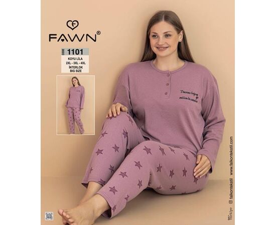 Пижама женская 1101 powder р.54-58 "HOME STYLE" недорого оптом от прямого поставщика Фотография Пижама женская 1101 powder р.54-58 "HOME STYLE" недорого оптом от прямого поставщика