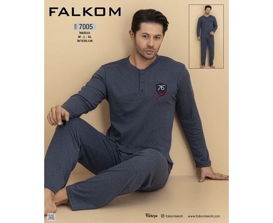 Пижама мужская 7005 grey р.46-50 "HOME STYLE" недорого оптом от прямого поставщика Фотография Пижама мужская 7005 grey р.46-50 "HOME STYLE" недорого оптом от прямого поставщика