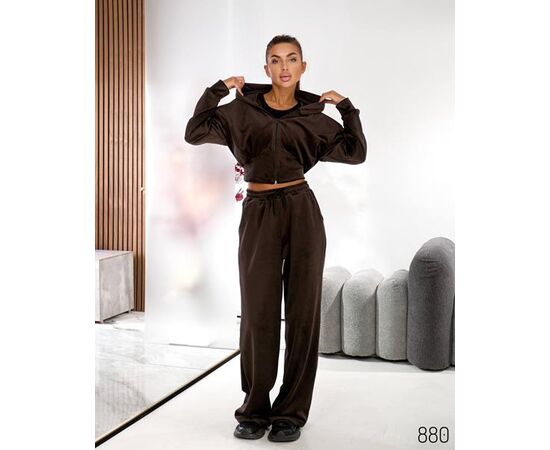 Костюм спортивный женский тёплый 880 brown р.40-50 "HOME STYLE" недорого оптом от прямого поставщика Фотография Костюм спортивный женский тёплый 880 brown р.40-50 "HOME STYLE" недорого оптом от прямого поставщика