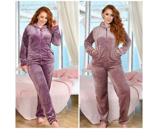 Костюм женский тёплый RL686 purple р.48-52 "HOME STYLE" недорого оптом от прямого поставщика Фотография Костюм женский тёплый RL686 purple р.48-52 "HOME STYLE" недорого оптом от прямого поставщика