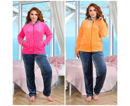 Костюм женский тёплый RL688 pink р.48-52 "HOME STYLE" недорого оптом от прямого поставщика Фотография Костюм женский тёплый RL688 pink р.48-52 "HOME STYLE" недорого оптом от прямого поставщика