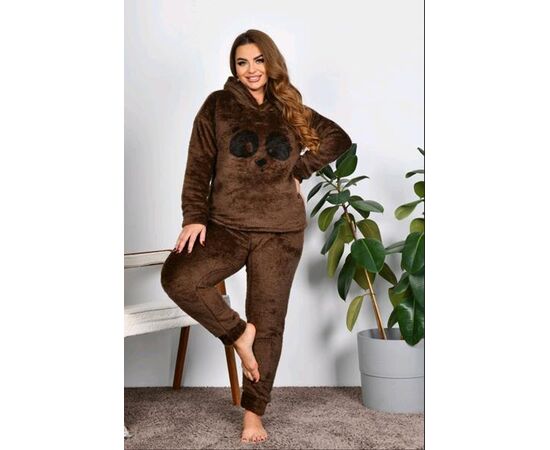 Костюм женский тёплый RL697 brown р.48-52 "HOME STYLE" недорого оптом от прямого поставщика Фотография Костюм женский тёплый RL697 brown р.48-52 "HOME STYLE" недорого оптом от прямого поставщика