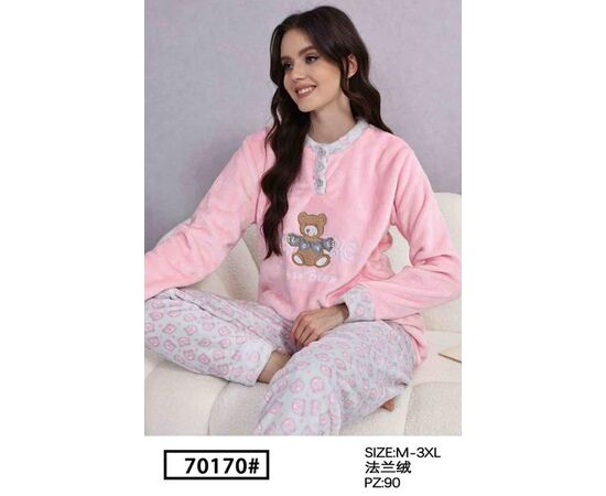 Піжама тепла жіноча 70170 pink р.M-3XL "HOME STYLE" недорого оптом від прямого постачальника Піжама тепла жіноча 70170 pink р.M-3XL "HOME STYLE" недорого оптом від прямого постачальника