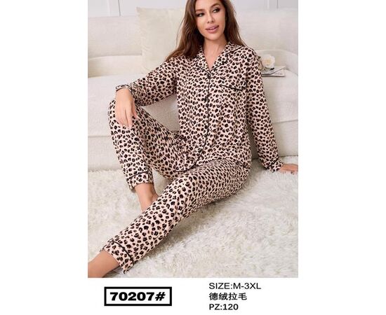 Піжама тепла жіноча 70207 beige р.M-3XL "HOME STYLE" недорого оптом від прямого постачальника Піжама тепла жіноча 70207 beige р.M-3XL "HOME STYLE" недорого оптом від прямого постачальника