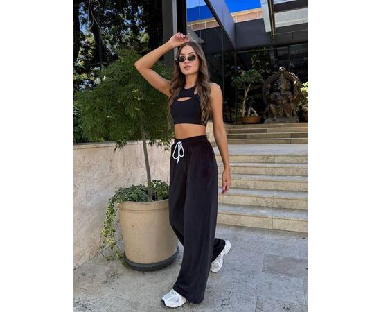 Штани спортивні жіночі 1654 black р.42-48 "BONJOUR" недорого оптом від прямого постачальника Штани спортивні жіночі 1654 black р.42-48 "BONJOUR" недорого оптом від прямого постачальника