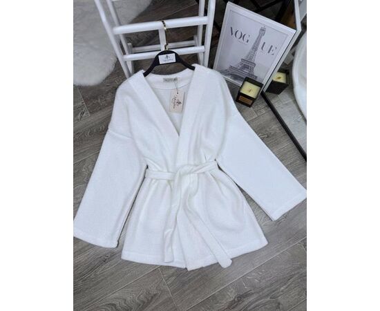 Кардиган женский 1663 white р.42-48 "BONJOUR" недорого оптом от прямого поставщика Фотография Кардиган женский 1663 white р.42-48 "BONJOUR" недорого оптом от прямого поставщика