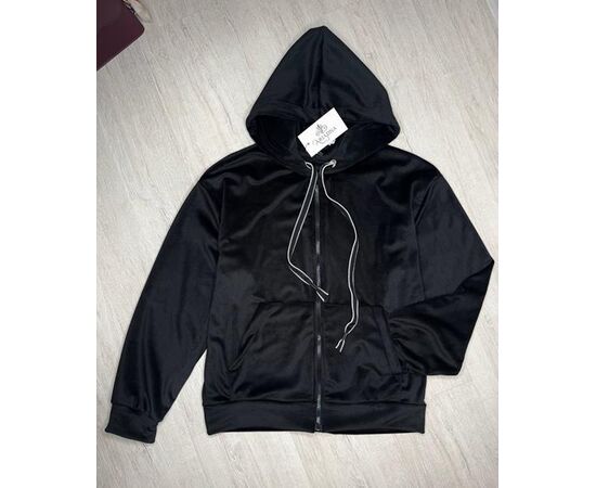 Кофта спортивная женская тёплая 2490 black р.42-48 "BONJOUR" недорого оптом от прямого поставщика Фотография Кофта спортивная женская тёплая 2490 black р.42-48 "BONJOUR" недорого оптом от прямого поставщика