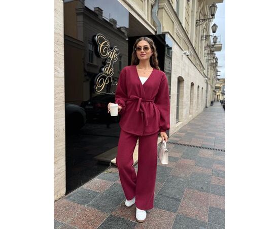 Костюм жіночий теплий 5167 wine р.42-52 "BONJOUR" недорого оптом від прямого постачальника Костюм жіночий теплий 5167 wine р.42-52 "BONJOUR" недорого оптом від прямого постачальника