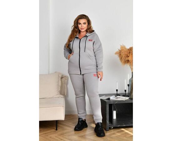 Костюм спортивний жіночий 8062 l.grey р.48-58 "BONJOUR" недорого оптом від прямого постачальника Костюм спортивний жіночий 8062 l.grey р.48-58 "BONJOUR" недорого оптом від прямого постачальника