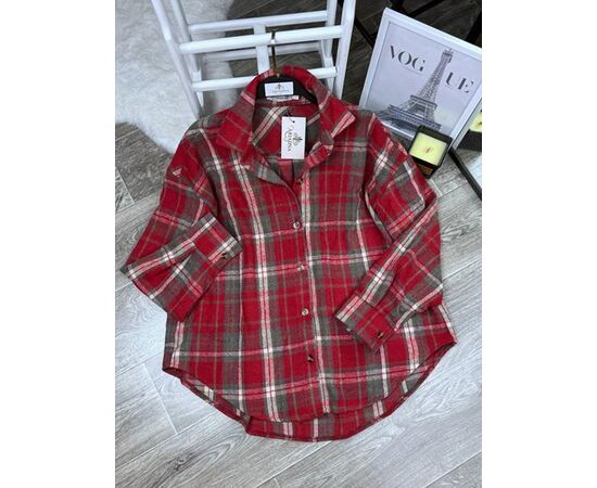 Сорочка жіноча 8075 red р.42-52 "BONJOUR" недорого оптом від прямого постачальника Сорочка жіноча 8075 red р.42-52 "BONJOUR" недорого оптом від прямого постачальника