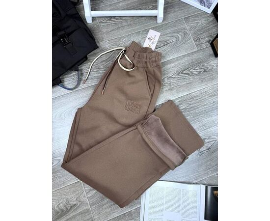 Штани спортивні жіночі теплі 989 brown р.3XL-7XL "BONJOUR" недорого оптом від прямого постачальника Штани спортивні жіночі теплі 989 brown р.3XL-7XL "BONJOUR" недорого оптом від прямого постачальника