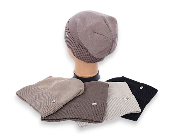 Шапка зимова жіноча CHW001-1 на флісі mix р.56-60 "Angelica" недорого оптом від прямого постачальника, зображення 2 Шапка зимова жіноча CHW001-1 на флісі mix р.56-60 "Angelica" недорого оптом від прямого постачальника, зображення 2