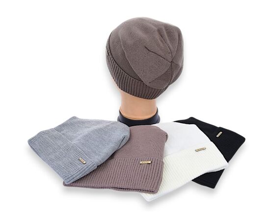 Шапка зимова жіноча CHW001-2 на флісі mix р.56-60 "Angelica" недорого оптом від прямого постачальника, зображення 2 Шапка зимова жіноча CHW001-2 на флісі mix р.56-60 "Angelica" недорого оптом від прямого постачальника, зображення 2