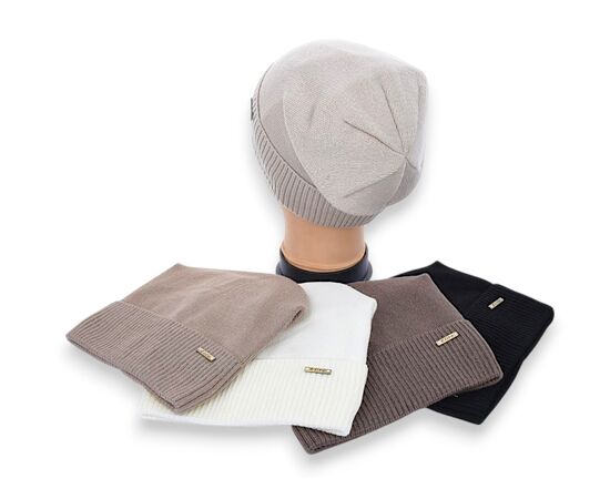 Шапка зимова жіноча CHW001-3 на флісі mix р.56-60 "Angelica" недорого оптом від прямого постачальника, зображення 2 Шапка зимова жіноча CHW001-3 на флісі mix р.56-60 "Angelica" недорого оптом від прямого постачальника, зображення 2