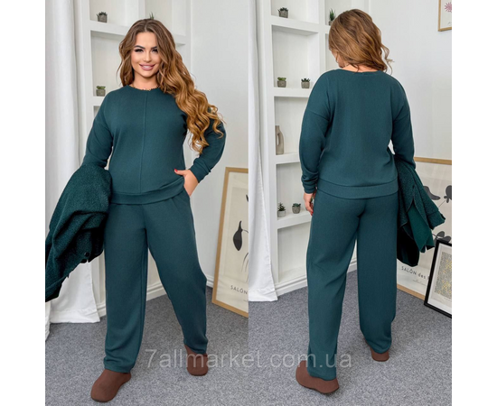 Костюм жіночий прогулянковий ангора рубчик (46-60) "LADA" недорого від прямого постачальника, зображення 2