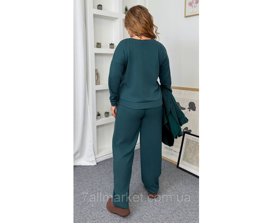 Костюм жіночий прогулянковий ангора рубчик (46-60) "LADA" недорого від прямого постачальника, зображення 3