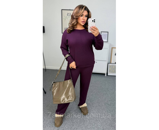 Костюм жіночий прогулянковий ангора рубчик (46-60) "LADA" недорого від прямого постачальника, зображення 4