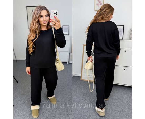 Костюм жіночий прогулянковий ангора рубчик (46-60) "LADA" недорого від прямого постачальника, зображення 2