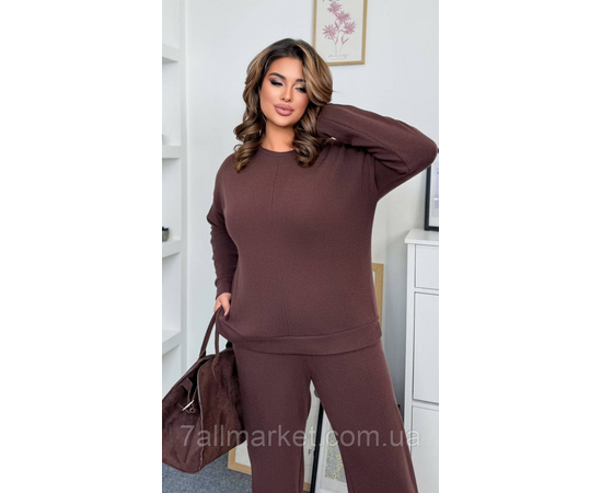 Костюм жіночий прогулянковий ангора рубчик (46-60) "LADA" недорого від прямого постачальника, зображення 5