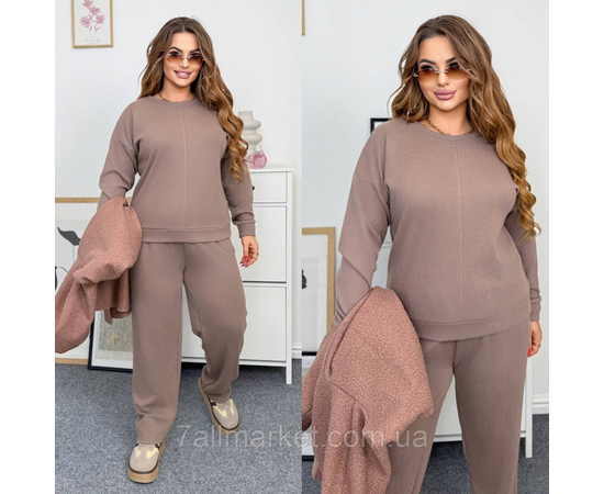 Костюм жіночий прогулянковий ангора рубчик (46-60) "LADA" недорого від прямого постачальника, зображення 2