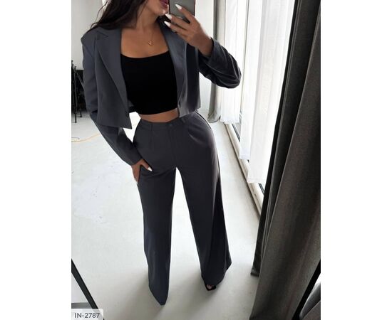 Костюм двойка женский пиджак и брюки р.S-M;M-L (4цв) "ANNVER" купить недорого от прямого поставщика Фотография Костюм двойка женский пиджак и брюки р.S-M;M-L (4цв) "ANNVER" купить недорого от прямого поставщика