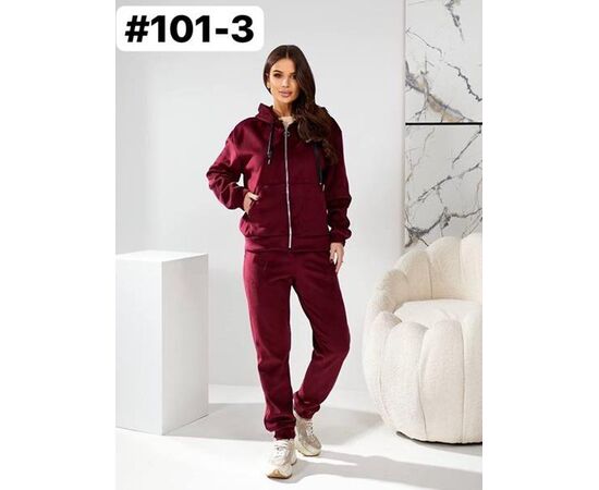 Костюм спортивный женский 101-3 wine р.44-50 "ZLATA" недорого оптом от прямого поставщика Фотография Костюм спортивный женский 101-3 wine р.44-50 "ZLATA" недорого оптом от прямого поставщика