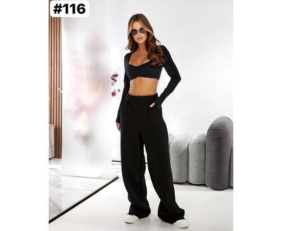 Штани спортивні жіночі теплі 116 black р.42-46 "ZLATA" недорого оптом від прямого постачальника Штани спортивні жіночі теплі 116 black р.42-46 "ZLATA" недорого оптом від прямого постачальника