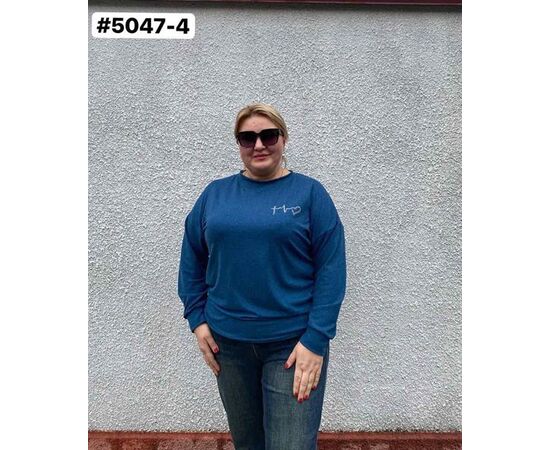 Свитер женский 5047-4 blue р.52-56 "ZLATA" недорого оптом от прямого поставщика Фотография Свитер женский 5047-4 blue р.52-56 "ZLATA" недорого оптом от прямого поставщика