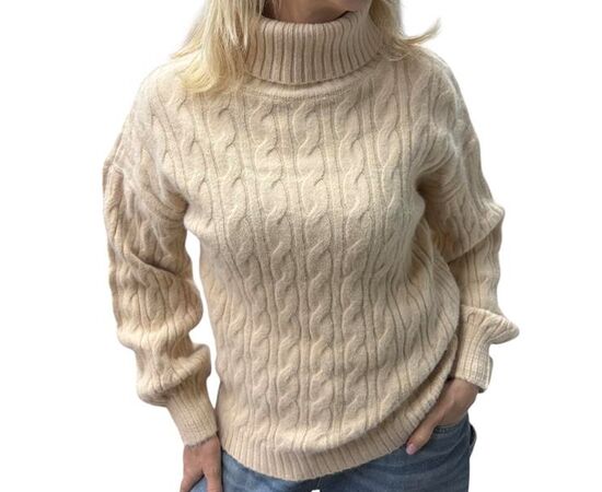 Свитер женский 24027 l.beige р.46-52 "Elena&Vika" недорого оптом от прямого поставщика Фотография Свитер женский 24027 l.beige р.46-52 "Elena&Vika" недорого оптом от прямого поставщика