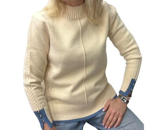 Свитер женский 24034 beige р.44-48 "Elena&Vika" недорого оптом от прямого поставщика Фотография Свитер женский 24034 beige р.44-48 "Elena&Vika" недорого оптом от прямого поставщика