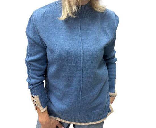 Свитер женский 24034 blue р.44-48 "Elena&Vika" недорого оптом от прямого поставщика Фотография Свитер женский 24034 blue р.44-48 "Elena&Vika" недорого оптом от прямого поставщика