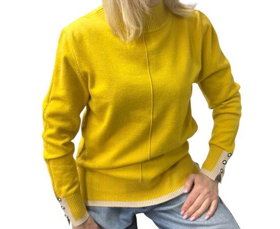 Свитер женский 24034 yellow р.44-48 "Elena&Vika" недорого оптом от прямого поставщика Фотография Свитер женский 24034 yellow р.44-48 "Elena&Vika" недорого оптом от прямого поставщика