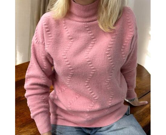 Свитер женский 24040 pink р.46-52 "Elena&Vika" недорого оптом от прямого поставщика Фотография Свитер женский 24040 pink р.46-52 "Elena&Vika" недорого оптом от прямого поставщика