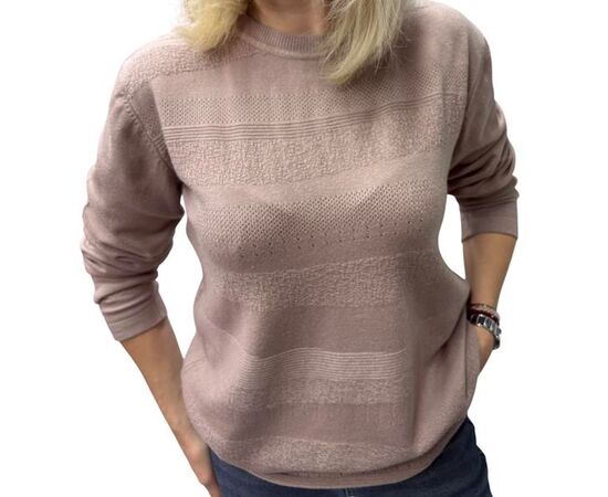 Свитер женский 25221-1 beige р.46-54 "Elena&Vika" недорого оптом от прямого поставщика Фотография Свитер женский 25221-1 beige р.46-54 "Elena&Vika" недорого оптом от прямого поставщика