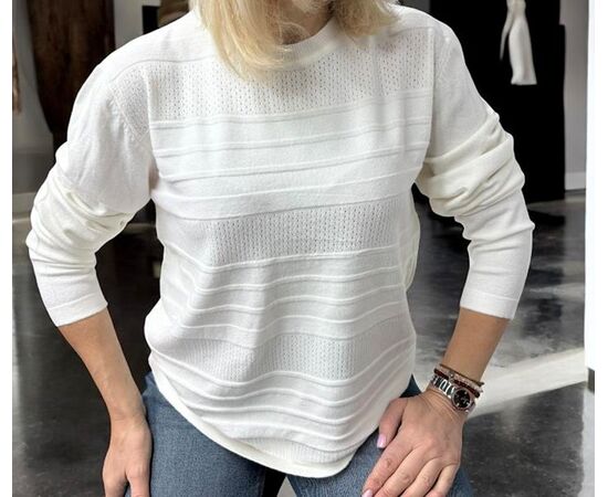 Свитер женский 25222 white р.46-54 "Elena&Vika" недорого оптом от прямого поставщика Фотография Свитер женский 25222 white р.46-54 "Elena&Vika" недорого оптом от прямого поставщика