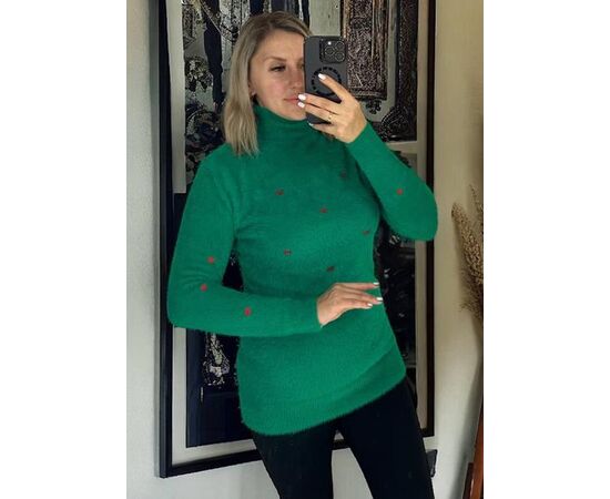 Свитер женский 26349 green р.44-54 "Elena&Vika" недорого оптом от прямого поставщика Фотография Свитер женский 26349 green р.44-54 "Elena&Vika" недорого оптом от прямого поставщика