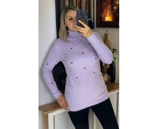 Свитер женский 26349 lilac р.44-54 "Elena&Vika" недорого оптом от прямого поставщика Фотография Свитер женский 26349 lilac р.44-54 "Elena&Vika" недорого оптом от прямого поставщика