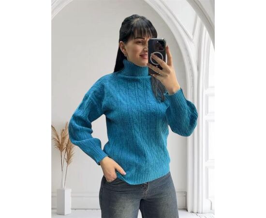 Свитер женский 24027 l.blue р.46-50 "PULSE" недорого оптом от прямого поставщика Фотография Свитер женский 24027 l.blue р.46-50 "PULSE" недорого оптом от прямого поставщика