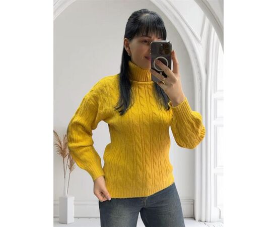 Светр жіночий 24027 yellow р.46-50 "PULSE" недорого оптом від прямого постачальника Светр жіночий 24027 yellow р.46-50 "PULSE" недорого оптом від прямого постачальника