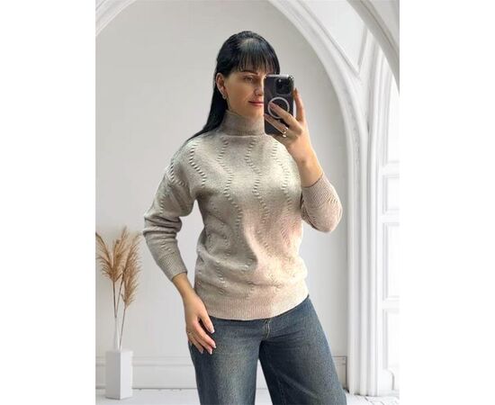 Свитер женский 24040 grey р.48-52 "PULSE" недорого оптом от прямого поставщика Фотография Свитер женский 24040 grey р.48-52 "PULSE" недорого оптом от прямого поставщика
