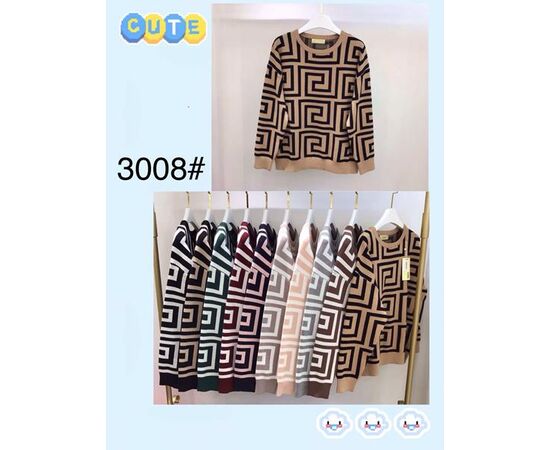 Свитер женский 3008 mix р.50-56 "FLORA" недорого оптом от прямого поставщика Фотография Свитер женский 3008 mix р.50-56 "FLORA" недорого оптом от прямого поставщика