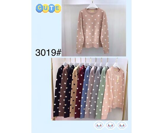 Светр жіночий 3019 mix р.50-56 "FLORA" недорого оптом від прямого постачальника Светр жіночий 3019 mix р.50-56 "FLORA" недорого оптом від прямого постачальника