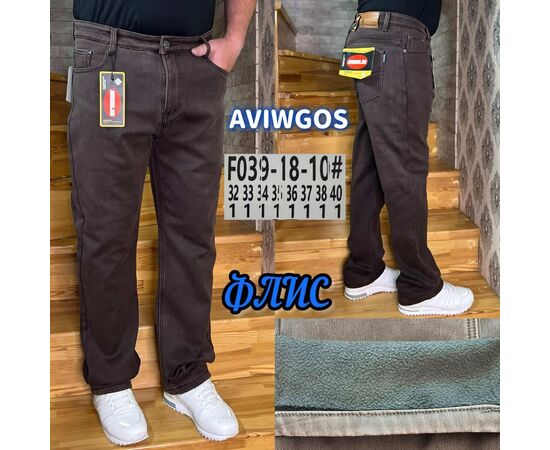 Джинсы мужские F039-18-10 brown р.32-40 "God Baron" недорого оптом от прямого поставщика Фотография Джинсы мужские F039-18-10 brown р.32-40 "God Baron" недорого оптом от прямого поставщика