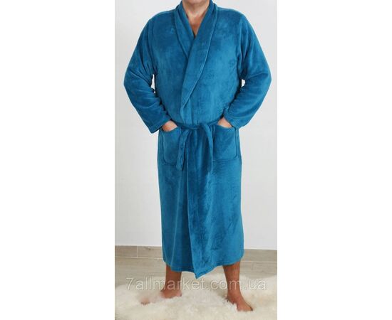 Халат чоловічий на запах, махровий розмір 48-56 (микс кл) "NICOLAS" недорого від прямого постачальника, зображення 2 Халат чоловічий на запах, махровий розмір 48-56 (микс кл) "NICOLAS" недорого від прямого постачальника, зображення 2