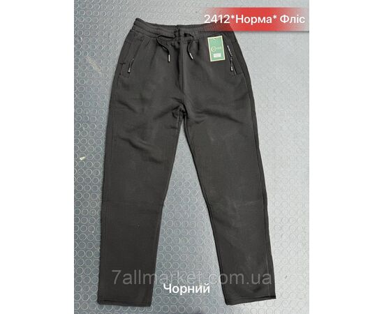 Спортивні штани чоловічі прямі, фліс розміри XL-5XL (3 кв) "NICOLAS" недорого від прямого постачальника, зображення 2