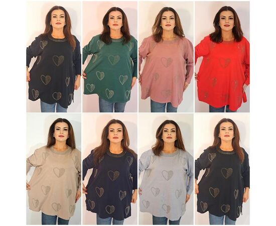 Свитер женский 2234 mix р.54-60 "ITALIA" недорого оптом от прямого поставщика Фотография Свитер женский 2234 mix р.54-60 "ITALIA" недорого оптом от прямого поставщика