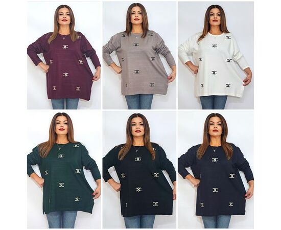 Светр жіночий 2228 mix р.58-62 "ITALIA" недорого оптом від прямого постачальника Светр жіночий 2228 mix р.58-62 "ITALIA" недорого оптом від прямого постачальника