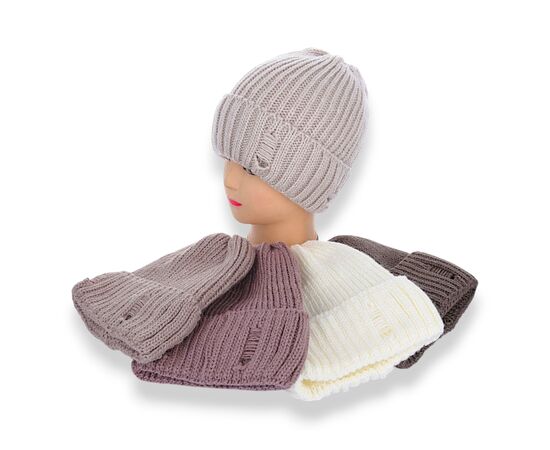 Шапка зимова жіноча KWR001-3 рвана на флісі mix р.56-60 "Angelica" недорого оптом від прямого постачальника Шапка зимова жіноча KWR001-3 рвана на флісі mix р.56-60 "Angelica" недорого оптом від прямого постачальника